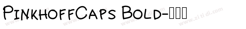 PinkhoffCaps Bold字体转换